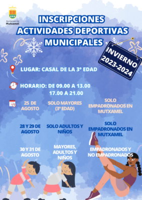 Inscripciones Actividades Deportivas