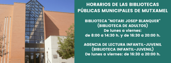 Horarios bibliotecas