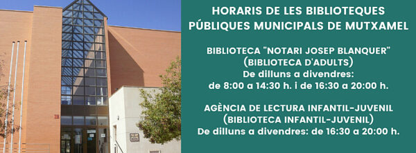 Horari Biblioteques Municipals